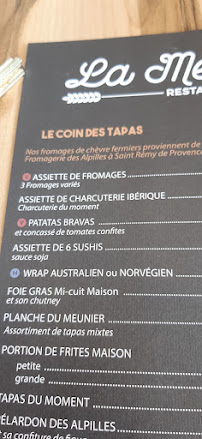 Restaurant La Meunerie à Arles (la carte)
