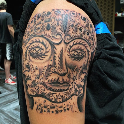 Explore carolina panthers tattoo ideas, creative tattoo ideas in Scottsdale, available at Victorum Tattoo shop