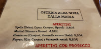 Osteria Alba Nova dalla Maria à Venice menu