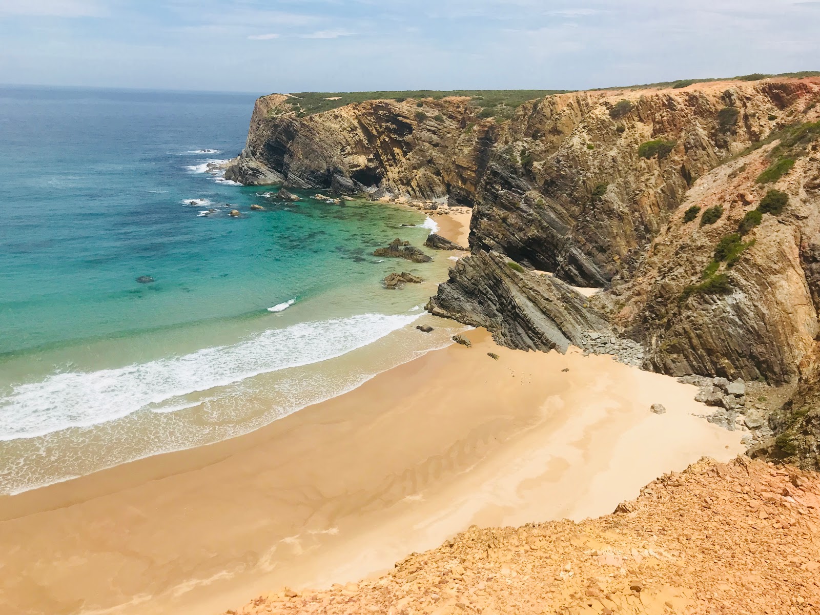 Photo of Praia do Tonel with bright fine sand surface