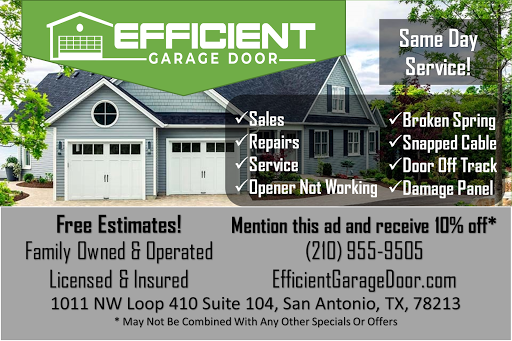 Efficient Garage Door Repair San, Efficiency Garage Door Service Includes