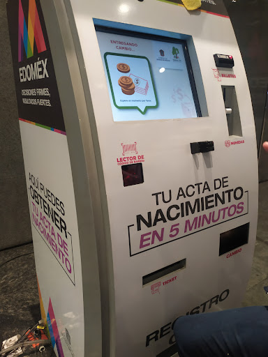 Cajero automático de tramites del Estado de México