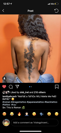 Explore tattoo of son's name ideas, creative tattoo ideas in Jamaica, available at Rising Phoenix Ink