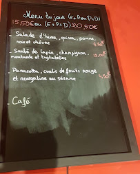 Au p'tit Coin à Besançon menu