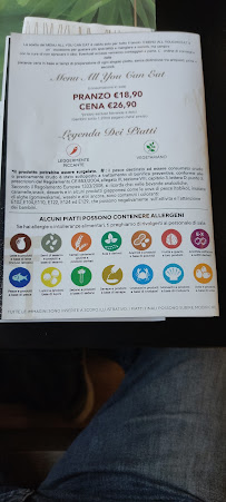 Carte du Sushi Ting à San Cesareo