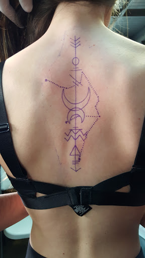 Explore male flower tattoo ideas, creative tattoo ideas in Fresno, available at Resistance Tattoo