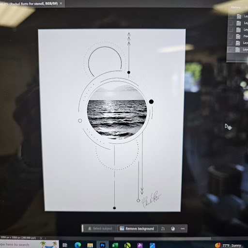 Explore head tattoo ideas, creative tattoo ideas in Traverse City, available at Pinups & Needles