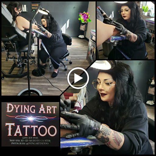 Explore pistol tattoo ideas, creative tattoo ideas in Modesto, available at Dying Art Tattoo