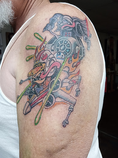 Explore tattoo arm sleeve ideas for men, creative tattoo ideas in Oklahoma City, available at Mind Bender Tattoo