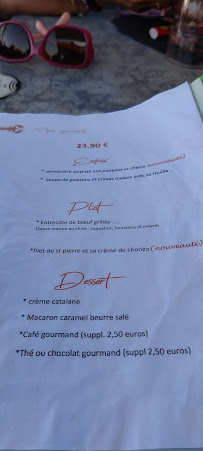 La Langouste qui Chante à Le Barcarès menu