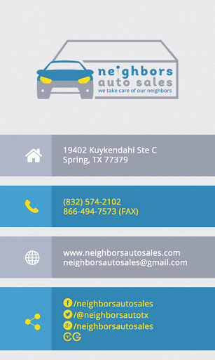 Used Car Dealer «Neighbors Auto Sales», reviews and photos, 19402 Kuykendahl Rd, Spring, TX 77379, USA