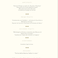 Carte du Ristorante Pizzería Andrea à Rome