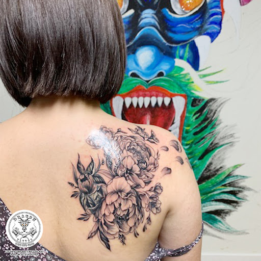Explore tattoo letters ideas, creative tattoo ideas in Seattle, available at Dragon Tattoo