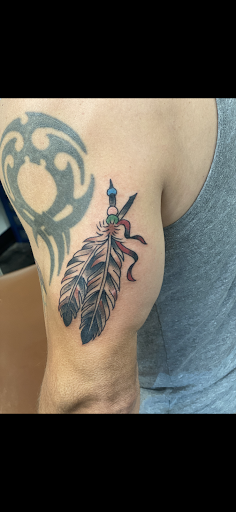 Explore shoulder tattoo ideas, creative tattoo ideas in Sioux Falls, available at Heart Tattoo