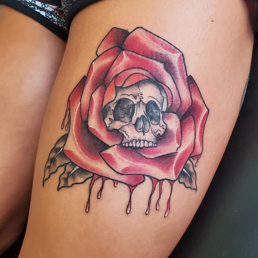 Explore wendigo tattoo ideas, creative tattoo ideas in Spokane, available at Feel Good Ink