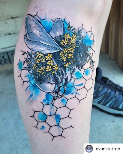 Explore small tattoo ideas behind ear, creative tattoo ideas in Libertyville, available at Lucky Seven Tattoo