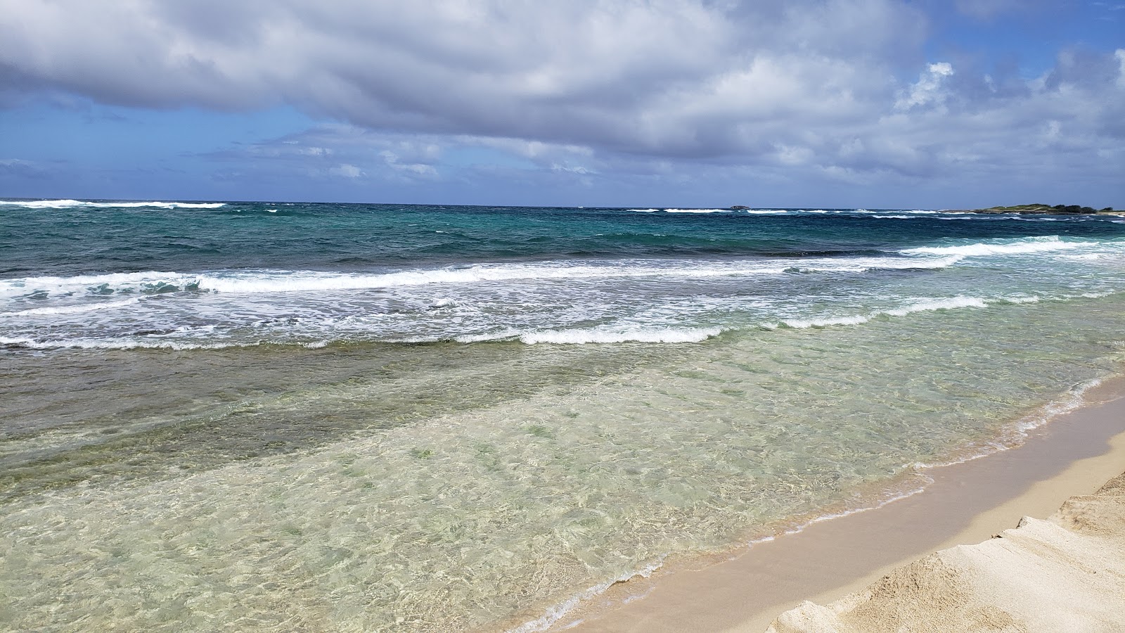 Photo of Kahuku Beach with long straight shore