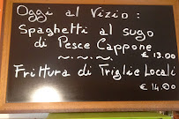Carte du Osteria E Pizza Vizio Antico à Marciana Marina
