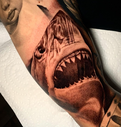 Explore red bird tattoo ideas, creative tattoo ideas in San Antonio, available at Firme Copias Tattoo Studio