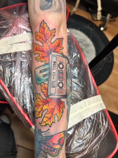 Explore sleeve ideas tattoo, creative tattoo ideas in Cedar Falls, available at Tales Untold Tattoos