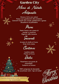 Menu du Garden City à Milan
