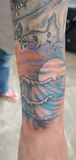 Explore sunflower sleeve tattoo ideas, creative tattoo ideas in Enid, available at IRONHORSE TATTOO & BODY PIERCING STUDIO,LLC