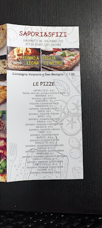 Pizzeria Sapori & Sfizi Napoletani à Volpiano - menu / carte