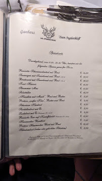 Menu / carte de Gasthaus Zum Jagdschloß à Altleiningen