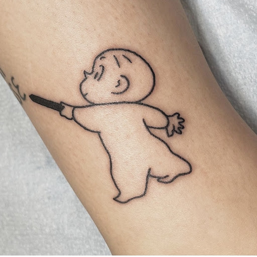 Explore tattoo name cover up ideas on wrist, creative tattoo ideas in Carbondale, available at Bonedale Tattoo