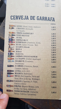 The Iron Duke Pub à Aveiro menu