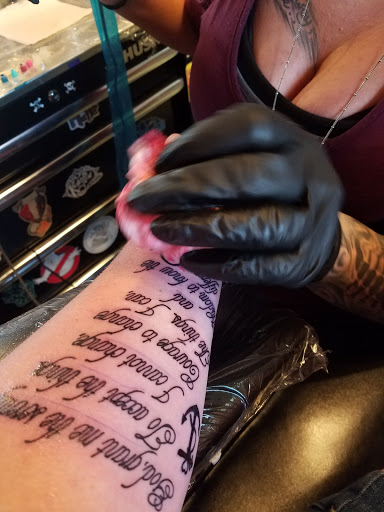 Explore tattoo ideas sons name, creative tattoo ideas in Stevens Point, available at Mothers Approval Tattooing