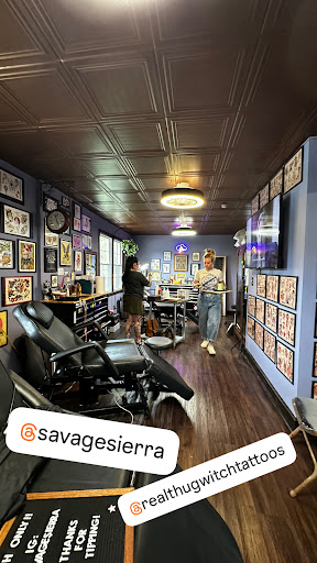 Explore blackout tattoo ideas, creative tattoo ideas in Greer, available at Inkslingers Electric Tattooing