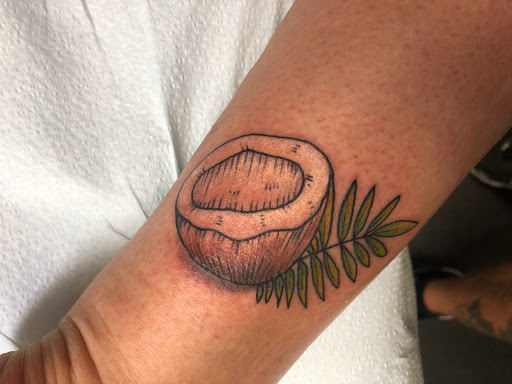 Explore new school tattoo ideas, creative tattoo ideas in Englewood, available at Point of Entry Tattoo