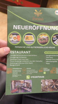 Menu du Restaurant Shahaneh persisch & gutbürgerliche Küche à Freiburg im Breisgau