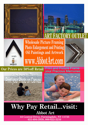 Picture Frame Shop «Abbot Art Picture Frames and Giclee Printing», reviews and photos, 44 Central Dr, Farmingdale, NY 11735, USA