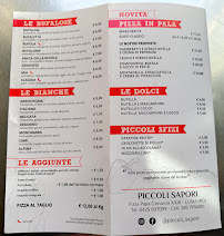 Menu / carte de Piccoli Sapori à Lusia