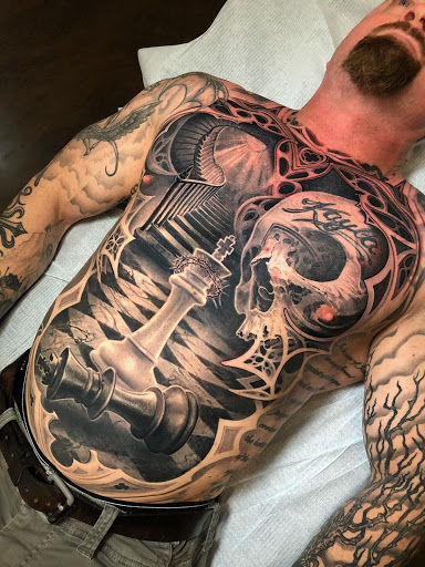 Explore raw tattoo ideas, creative tattoo ideas in Peoria, available at Black Castle Art Co.