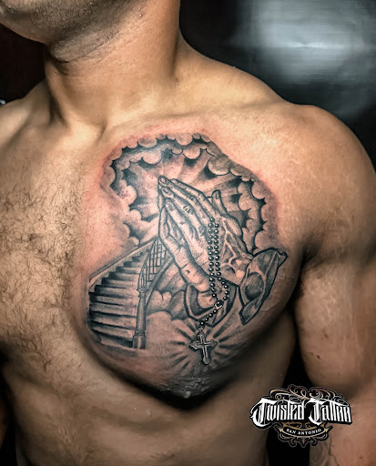 Explore hand tattoo drawing ideas, creative tattoo ideas in San Antonio, available at Twisted Tattoo