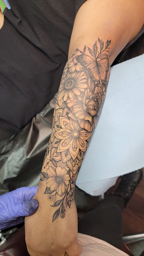 Explore mens cover up tattoo ideas, creative tattoo ideas in Las Vegas, available at Black Sacrament Tattoo