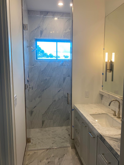 Deluxe Shower Mirror and Railing Installation Houston Texas