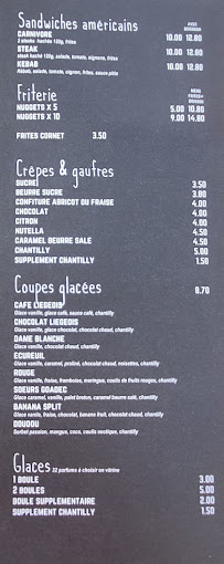 Titine à Moliets-et-Maa menu