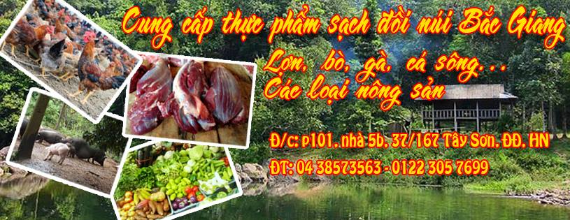 Thực phẩm sạch đồi núi Bắc Giang