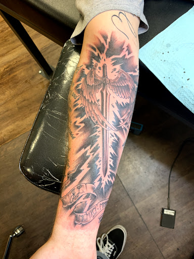 Explore fire and air tattoo ideas, creative tattoo ideas in Yakima, available at Top Kat Tattoo