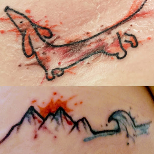 Explore simple bear tattoo ideas, creative tattoo ideas in Crystal City, available at Meraki Tattoo and Piercing