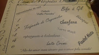 Restaurante O Gil à Castanheira de Pêra menu