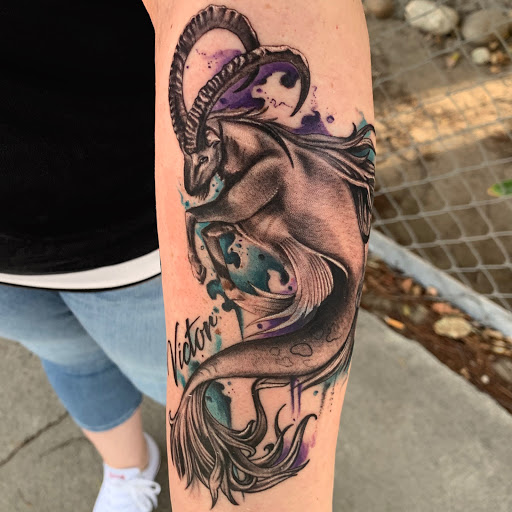 Explore predator tattoo ideas, creative tattoo ideas in Hanford, available at Moth Art & Tattoo Collective