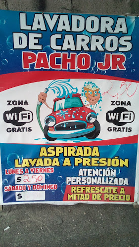 Opiniones de "LAVADORA DE CARROS" DE PACHO.J.R en Guayaquil - Servicio de lavado de coches