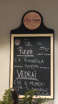Menu / carte de Don Peppe pizza e cucina co’ core C.C. Corti Venete à San Martino Buon Albergo