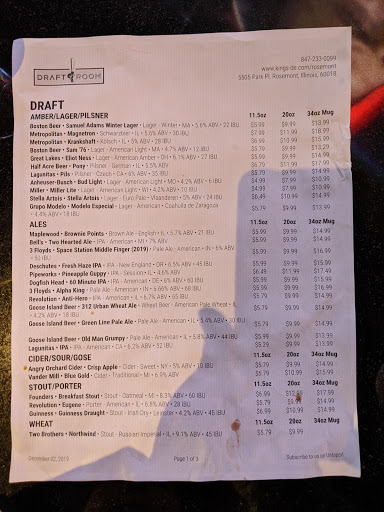 American Restaurant «Kings Chicago - Rosemont», reviews and photos, 5505 Park Pl, Rosemont, IL 60018, USA