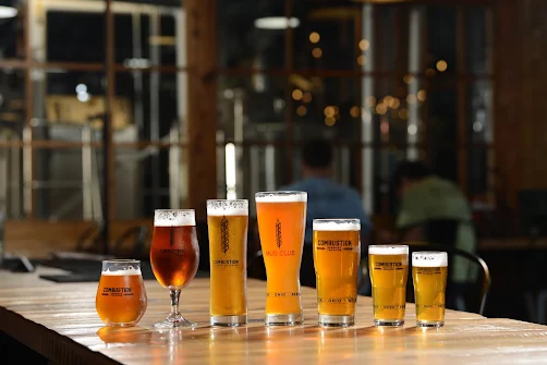 Craft beer at a brewery in Pickerington Ohio